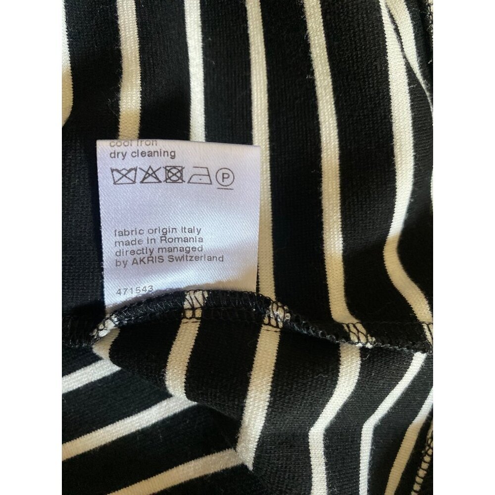 Akris Punto Black and White Short Sleeved Knit Top XS - Picture 6 of 6